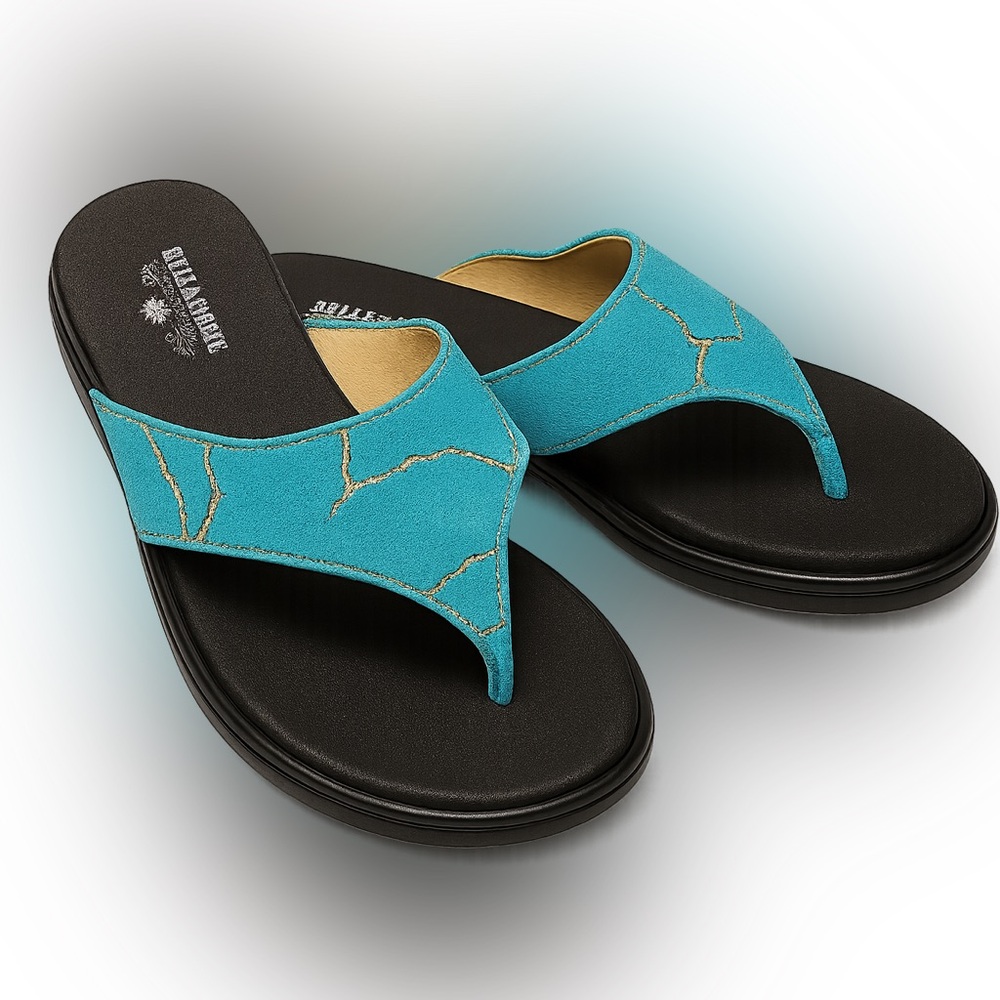 Crazy Train Turquoise Women’s Sandals Size 9